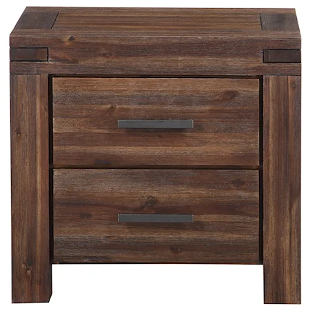 Nightstand with 2 Dovetail Drawers